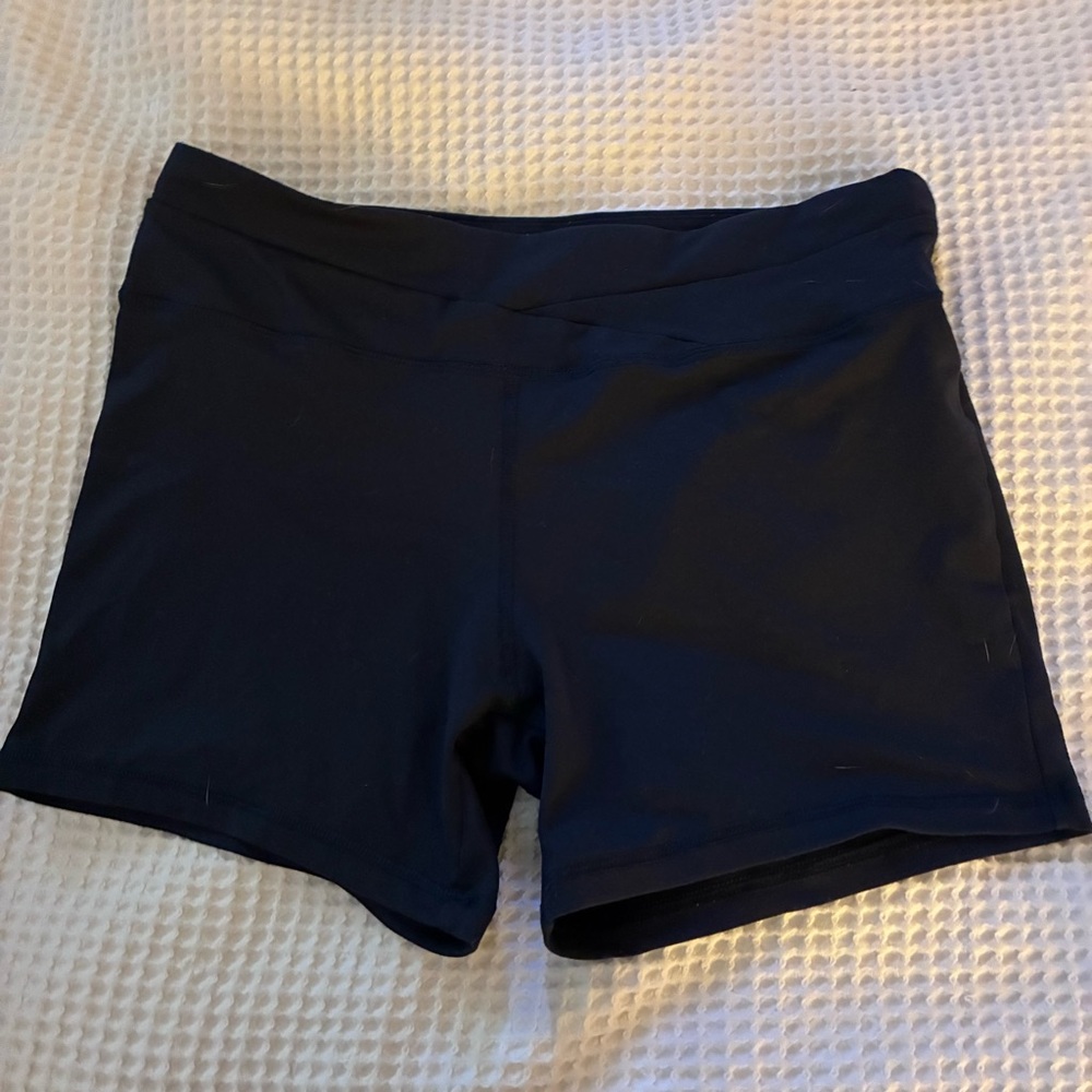 Forever 21 Short Bike Shorts Navy Blue Size Medium - Picture 2 of 4